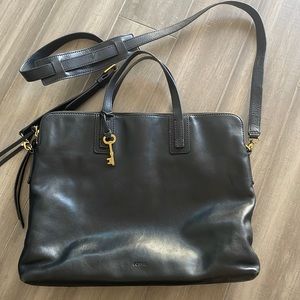 Fossil Emma Genuine Leather Computer Bag